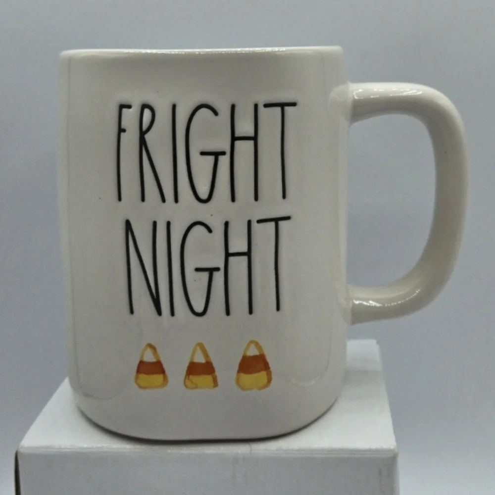 Rae Dunn Fright Night Candy Corn Ceramic Coffee Mug